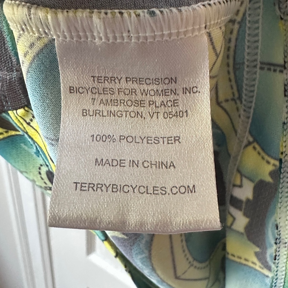 3/$20💥 Terry Women’s Cycling Tank Top‎ S 1/4 Zip Stretch Colorful Geometric - Picture 12 of 17